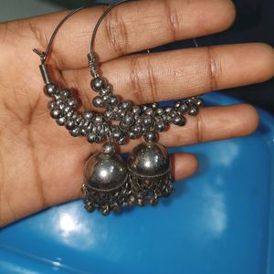 Beautiful Silver Jhumka