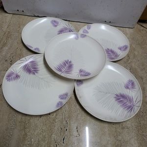 5 Quater Size Plates Plastic