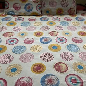 Pure Cotton Double Bedsheet