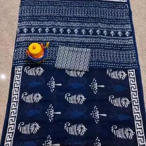 Superb Offer On Jaipuri Cotton Malmal Saree 🎉🥳🆕