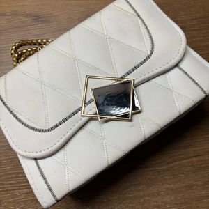 Womens Sling Bag Fancy In White