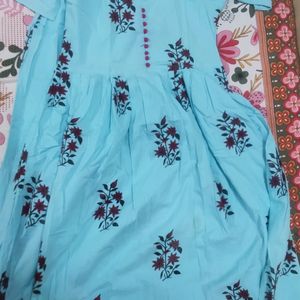 Kurta and Plazo Set Blue Color