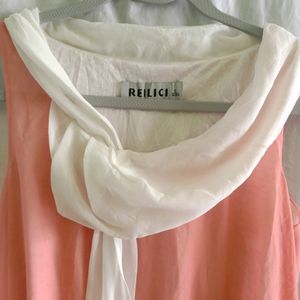 vintage imported peach top/dress(women)