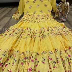 Floral anarkali