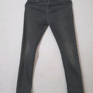 Grey Jeans Size 26 With Adjustable Side Button