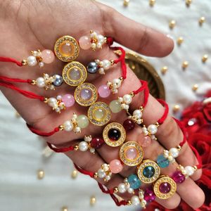 Beautiful Stone Rakhis (Single Pc Price)