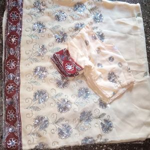 Beautiful Silk Tikli Saree