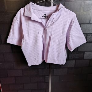 Polo Tshirt Crop Size