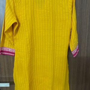 Rangmanch Mustard Kurthi