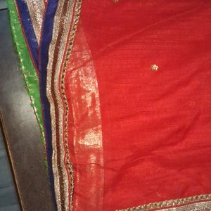 Red ND Green Saree