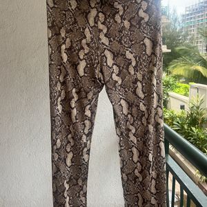 H&M Animal Print Straight pants