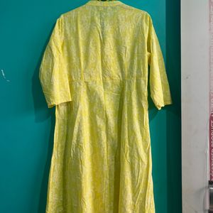 Yellow Shimmery kurta