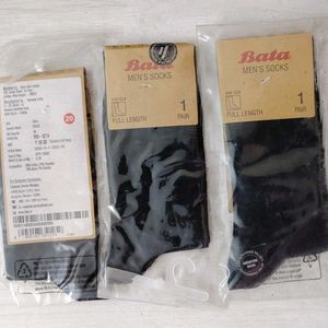 The Bata New Socks Combo-3 Formal Wear(Black).