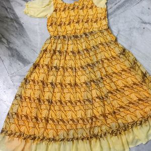 Frills long frock