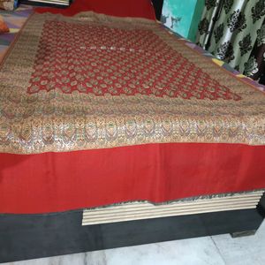 Red Golden Pashmina Stole