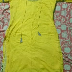 Yellow Colour Kurti For Women's