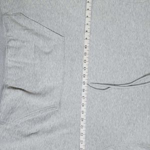 H&M Solid Grey Relaxed Fit Hoodie