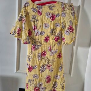 Yellow Floral Dress