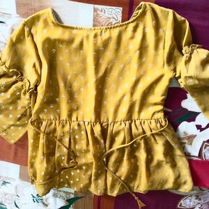 Yellow Top 💛 Like Short Kurti..