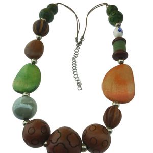 Beautiful Handmade Wood Necklace