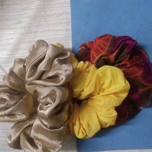 Combo Of 3 Scrunchies