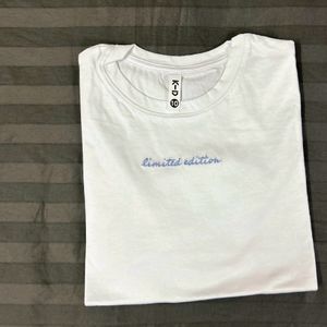 New White Tshirt Full Sleeves