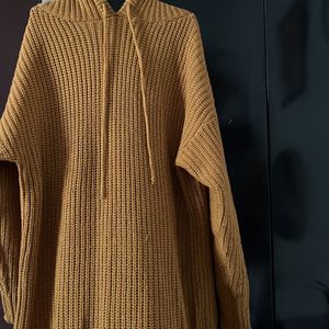 Long Woollen Hoody Dress