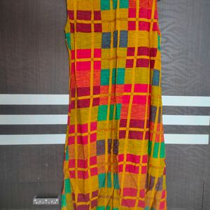 Multicolour Sleeveless Kurti