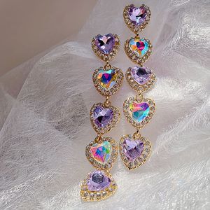 Purple Heart Earrings