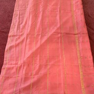 Blush Pink Mysore Silk Saree