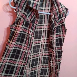 Black Check Shirt For Women