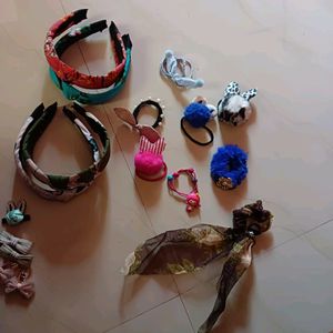 Kids' & Girls' Accessories (Rubber Band, Clips, Clutcher, Hair Band)