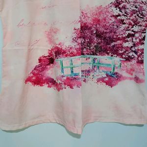 Pink Flower Bloom Top