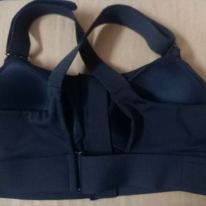 Adjustable Front Zip Sports Bra