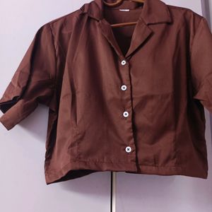 Cinnamon Crop Shirt