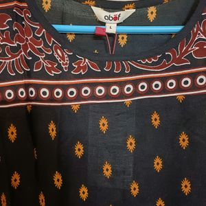 Printed Sleeveless Kurta