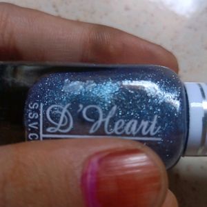 Like Beautiful Silver Glittery Nail Polish