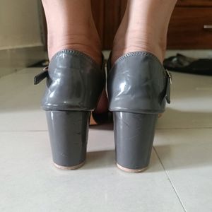 Grey Wedges Heels For Women Size 39 , Uk 6.