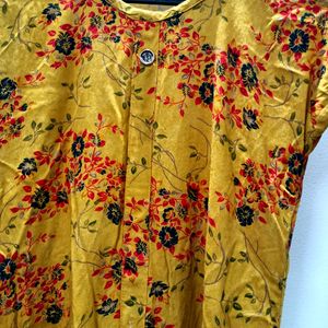 Mustard Kurta For Women