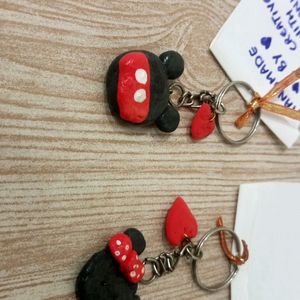 Handmade Combo Of Mickey Keychain