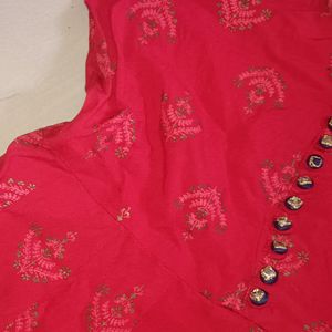 Red Long Kurthi