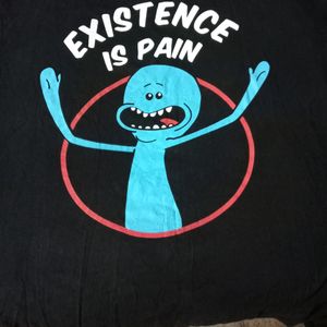 Red Wolf 2xl Xxl Black Rick And Morty (Existence Is Pain)