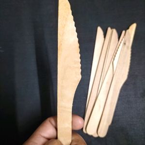 Cake Wooden Texture Cutting Knife 🔪