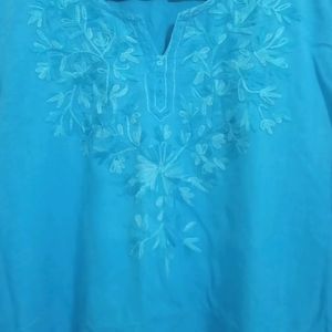 Kurti Sky Blue Color