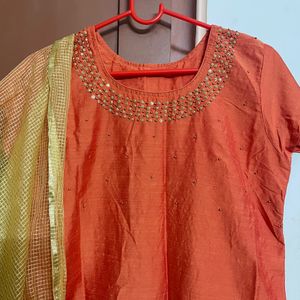 Handworked Kurta With Dupatta