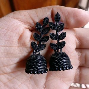 Beautiful Black Jhumkas