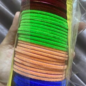 Glass Velvet Bangles Gud Condition Not Used