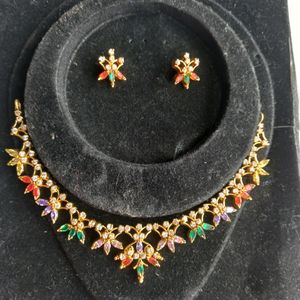 Multi Flower Necklace. High Quality