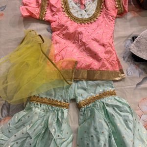 Sharara Suit For 1 Year Old Girl