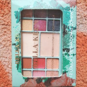 Bella Keen 12 Colour Eye Shadow + 2 Compact